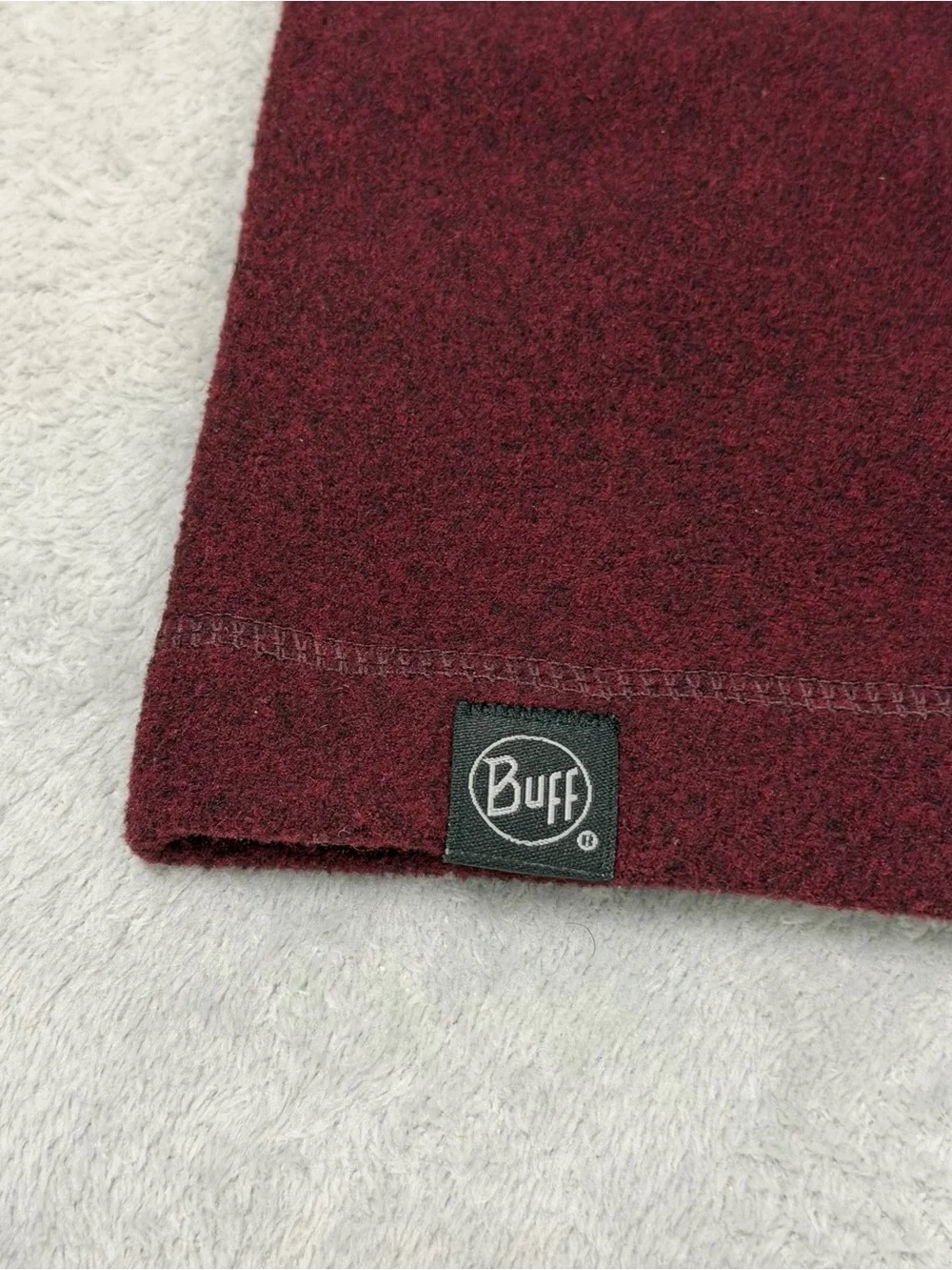BUFF Polartec Fleece Neck Gaiter Burgundy Ski Snowboard Neck Warmer Outdoor